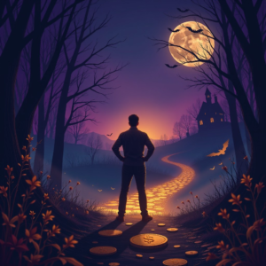 Confronting financial fears, representing the journey of discovering tools to build a lasting legacy and break free from financial anxiety for a prosperous future.