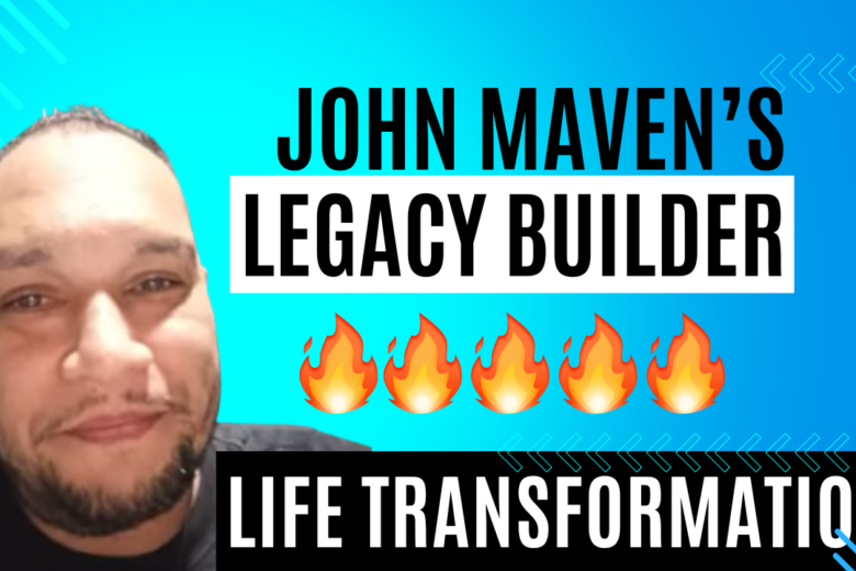 John Maven confidently, representing his success with the Legacy Builder Program in the Digital Growth Community.